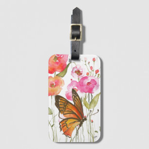Butterfly Garden Acrylic Luggage Tag