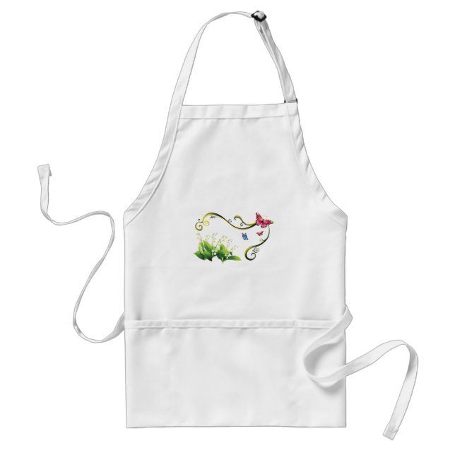 Butterfly Garden Adult Apron (Front)