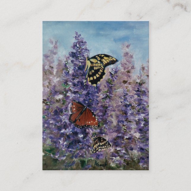 Butterfly Garden Art Card (Front)