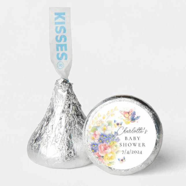 Butterfly Garden Baby Shower Hershey®'s Kisses® (Front)