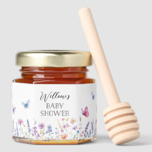 Butterfly Garden Baby Shower Honey Jar Favors