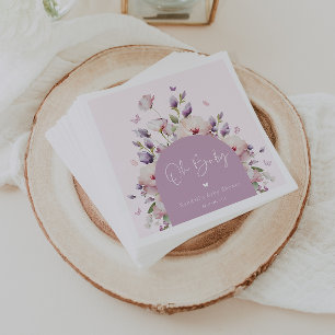 Butterfly Garden Baby Shower Napkins