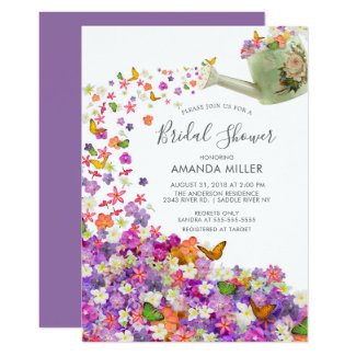 Butterfly Garden Bridal Shower Invitation