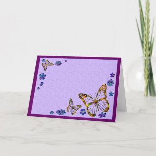 Butterfly Garden Card (Blank)