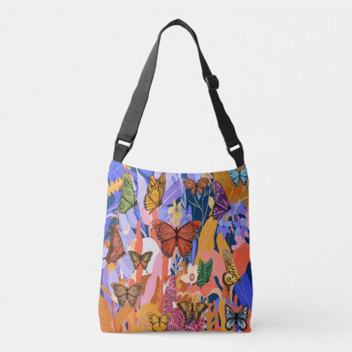 Butterfly Garden Crossbody Bag