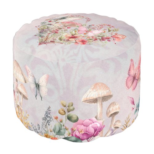 Butterfly Garden Fairytale  Pouf