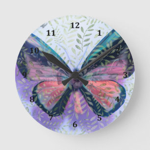 Butterfly Garden Fantasy Clock