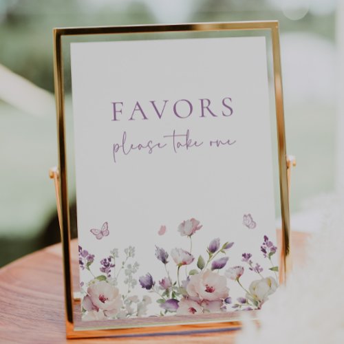 Butterfly Garden Favor Sign