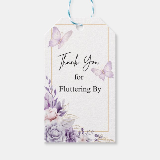 Butterfly Garden Gift Tag (Front)
