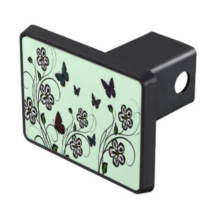 Butterfly Garden Green Hitch Cover