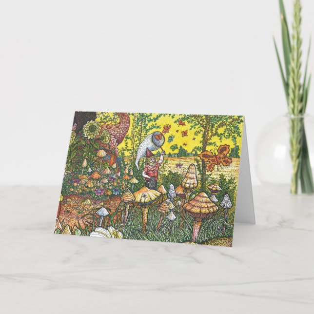 Butterfly Garden Greeting Card (Front)