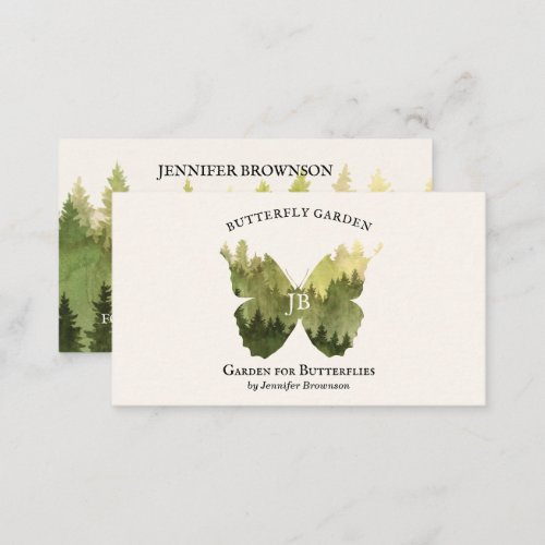 Butterfly garden ideas rustic Forest camping Business Card