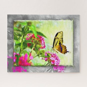 Butterfly Garden Jigsaw Puzzle by LivingLife at Zazzle