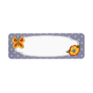 Butterfly Garden Label
