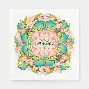 Butterfly Garden Paper Napkins