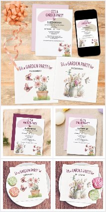 Butterfly Garden Party Birthday Collection