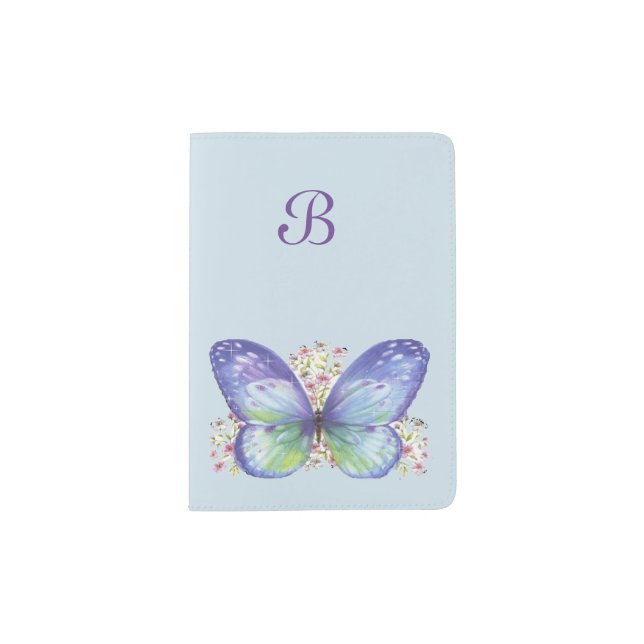 Butterfly Garden Passport Holder (Front)