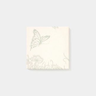 Butterfly garden post-it notes