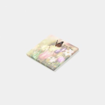 Butterfly Garden Post It Notes by RenderlyYours at Zazzle