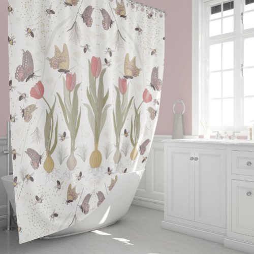 Butterfly Garden Shower Curtain