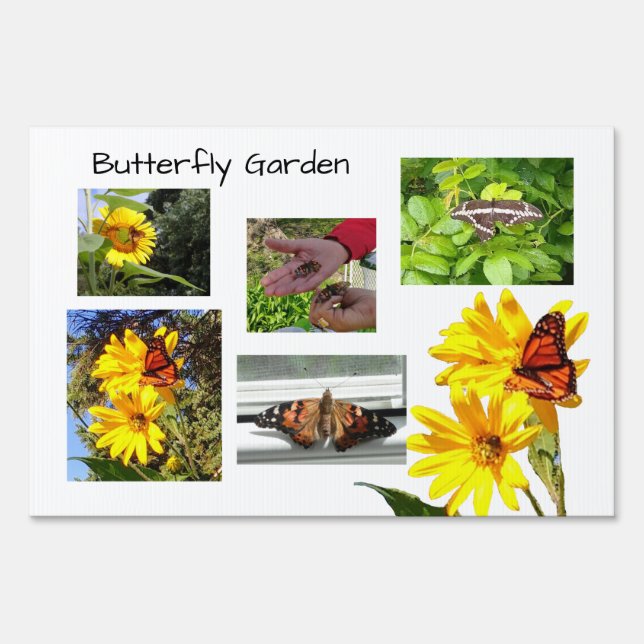Butterfly Garden Sign (Back)