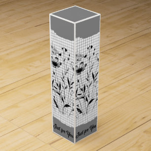 Butterfly Garden Sketches Wine Box