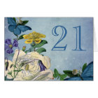 Butterfly Garden Table Number Card