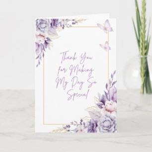 Butterfly Garden Thank You Card