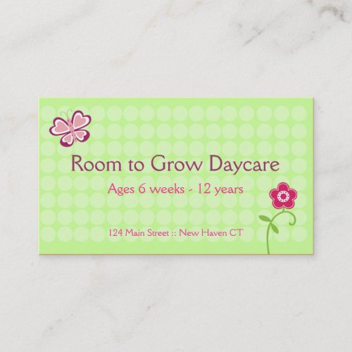 Butterfly Garden Trendy Business Card