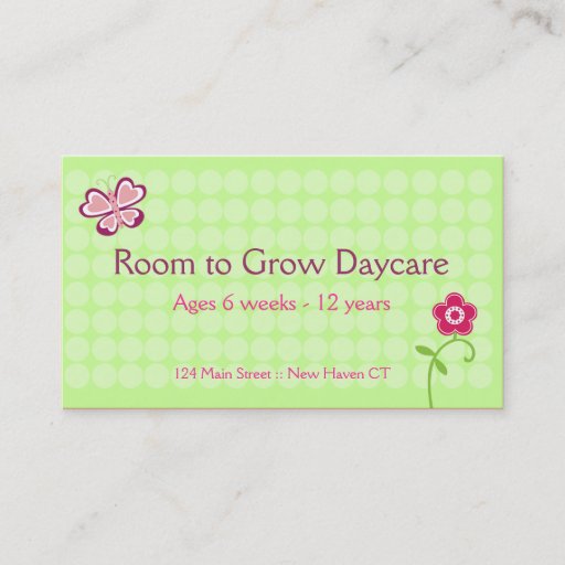 Customizable Butterfly Garden Trendy Business Card