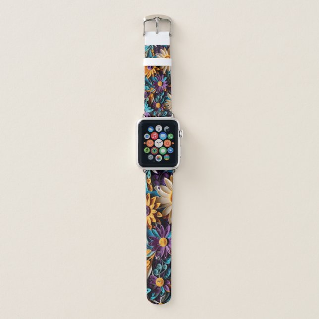 Butterfly Garden Watch Band (Front)