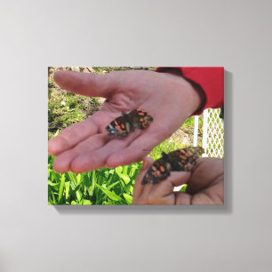 Butterfly Garden Wrapped Canvas Print
