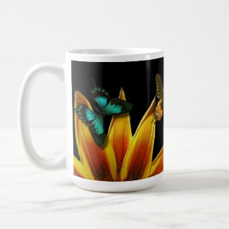 Butterflies Flowers and Coffee