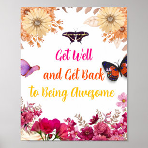 butterfly get well soon poster