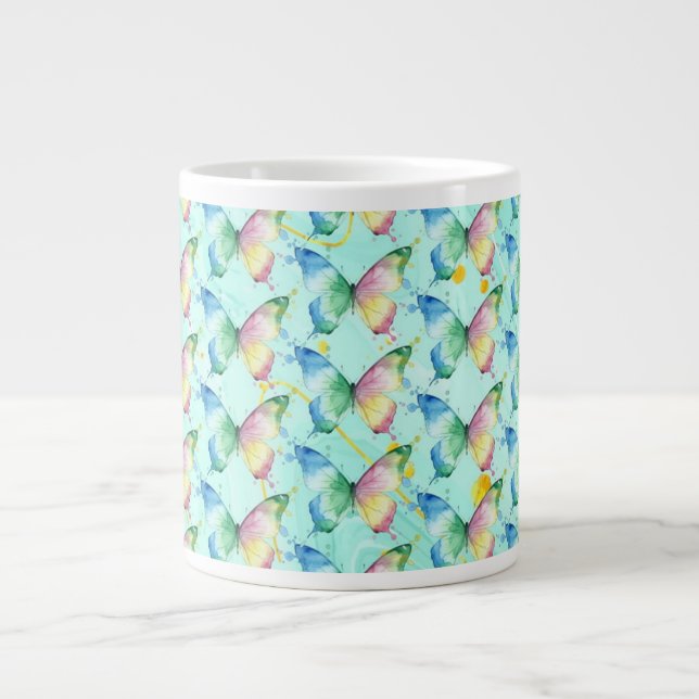Butterfly Giant Coffee Mug (Front)