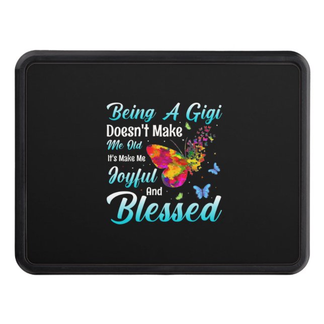 Butterfly Gift | Being A GiGi Hitch Cover (Front)