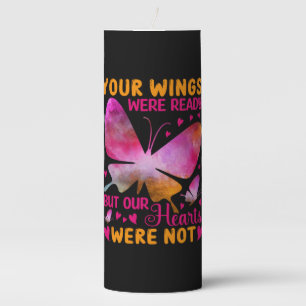 Butterfly Gift   Our Wings Were Ready Pillar Candle