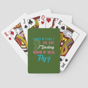 Butterfly Gift What If You Fly Poker Cards