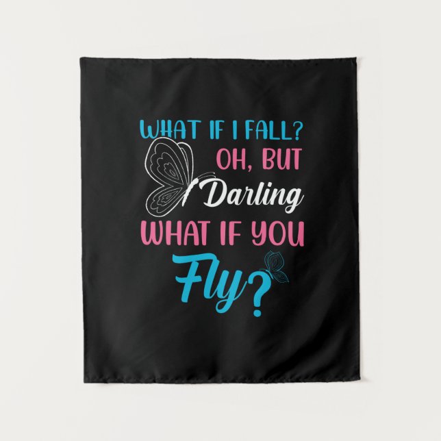 Butterfly Gift | What If You Fly Tapestry (Front)