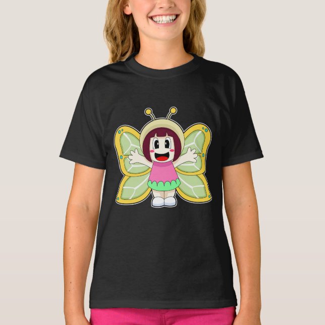 Butterfly Girl Costume T-Shirt (Front)