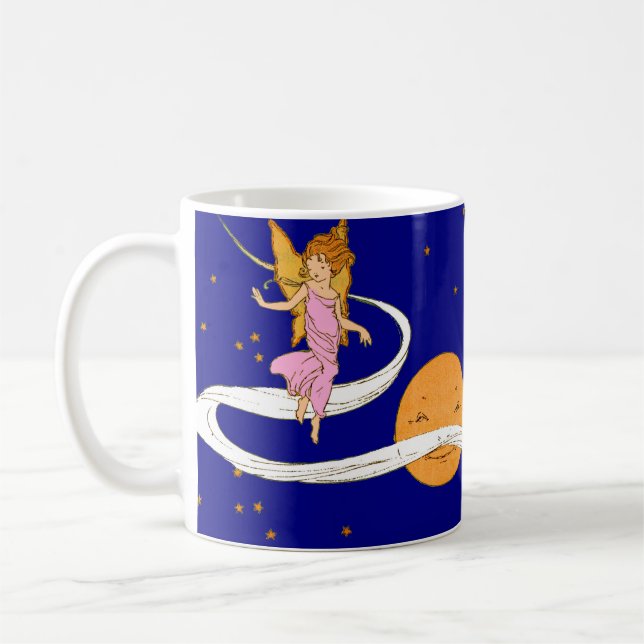 butterfly girl in space coffee mug (Left)