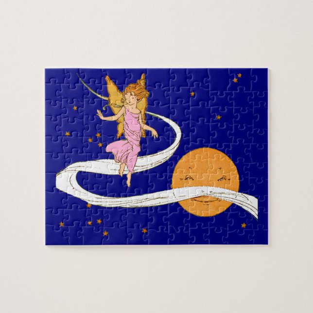 butterfly girl in space jigsaw puzzle (Horizontal)