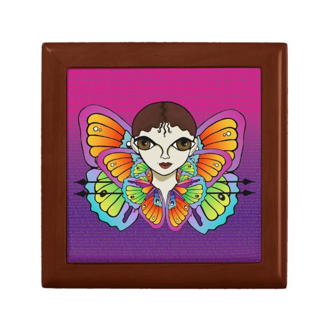 butterfly girl Women's Tank Top Gift Box (Front)