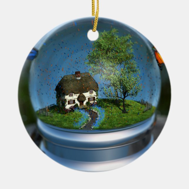 Butterfly Globe Ornament (Front)