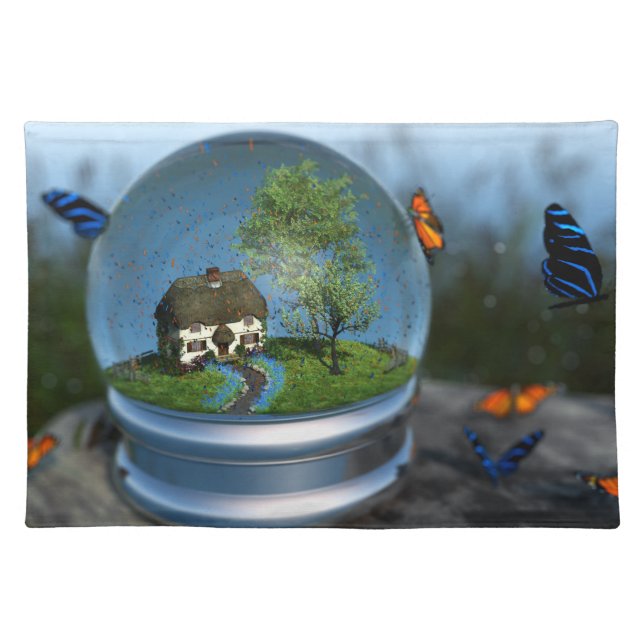 Butterfly Globe Placemat (Front)