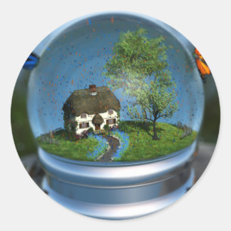 Butterfly Globe Stickers