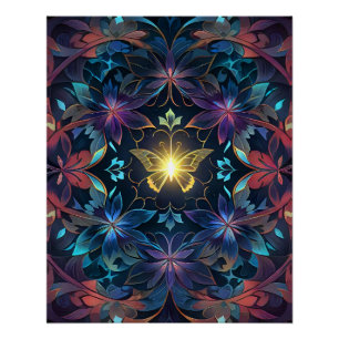 Butterfly Glow Poster