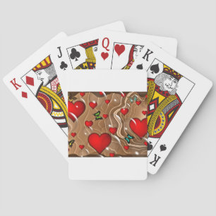Butterfly & Gold Poker Cards