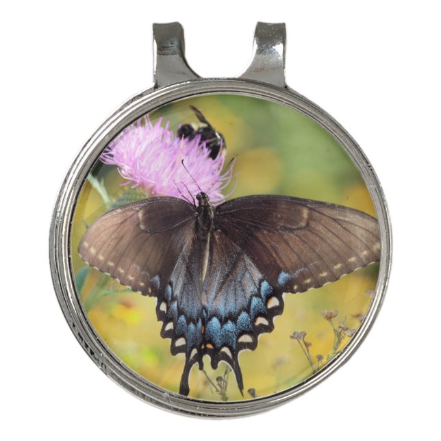 Butterfly  golf hat clip (Front)