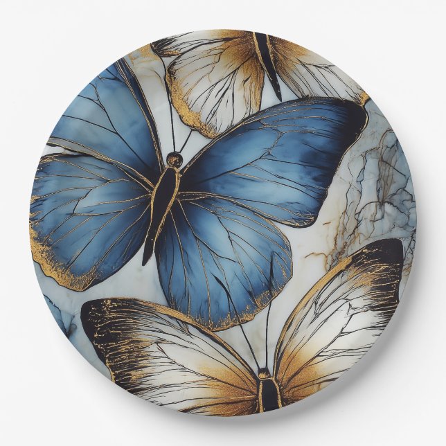 Butterfly grace paper plates (Front)
